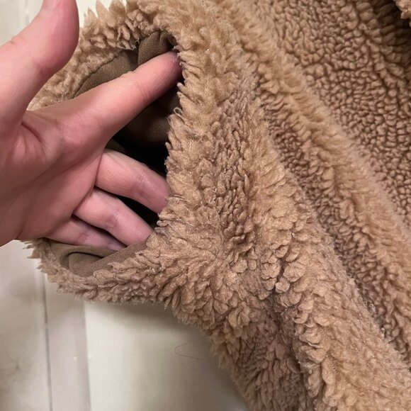 Anthropologie Cropped Fleece Bolero Size M - Picture 2 of 6